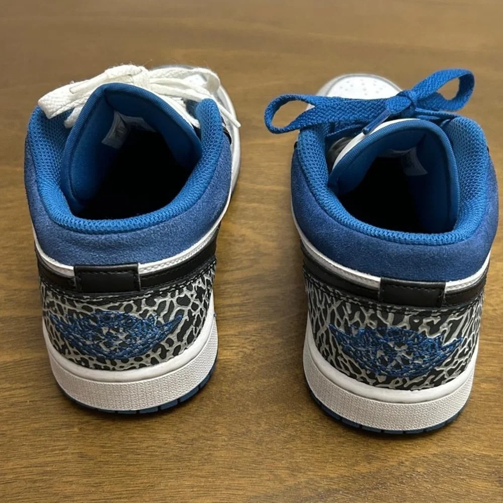 Nike Air Jordan 1 Low SE Retro Mens Size 8 US DM1199-140‎ True Blue Elephant